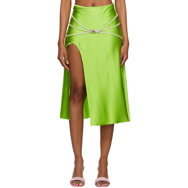  Nué Green Laetitia Midi Skirt 
