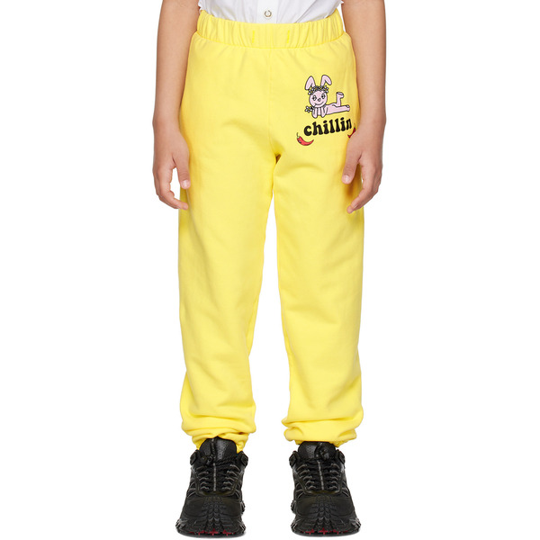 Nzkidzzz Kids Yellow 'chillin' Lounge Pants 
