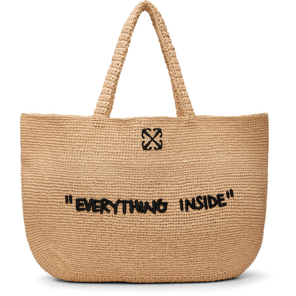  Off-white Beige Jitney Quote Tote 