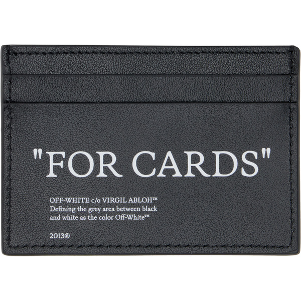  Off-white Black Quote Card Holder 
