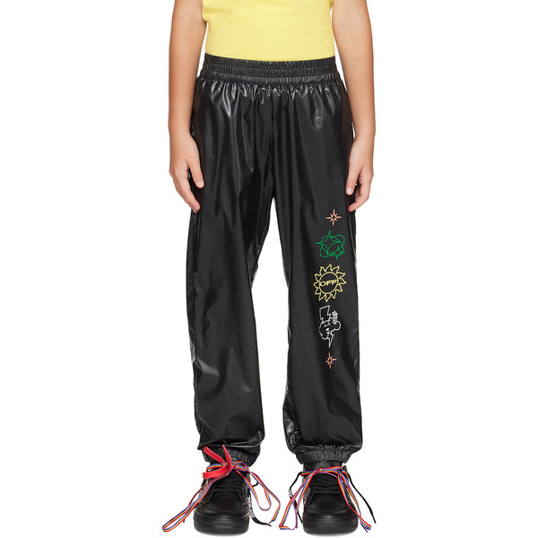  Off-white Kids Black Elements Diag Sweatpants 