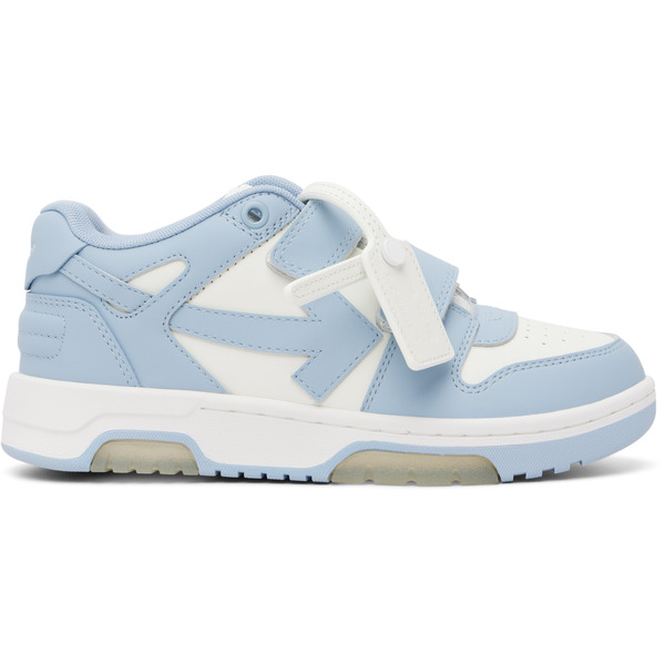  Off-white Kids Blue & White Out Of Office Straps Sneakers 
