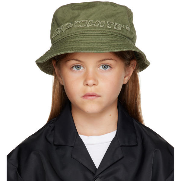  Off-white Kids Khaki Industrial 2.0 Bucket Hat 