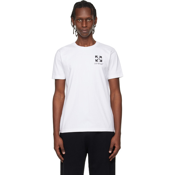  Off-white White Small Arrow Slim Logo T-shirt 