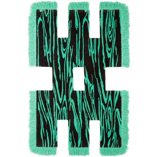  Okej Blue & Black Small Rowdy Rug 