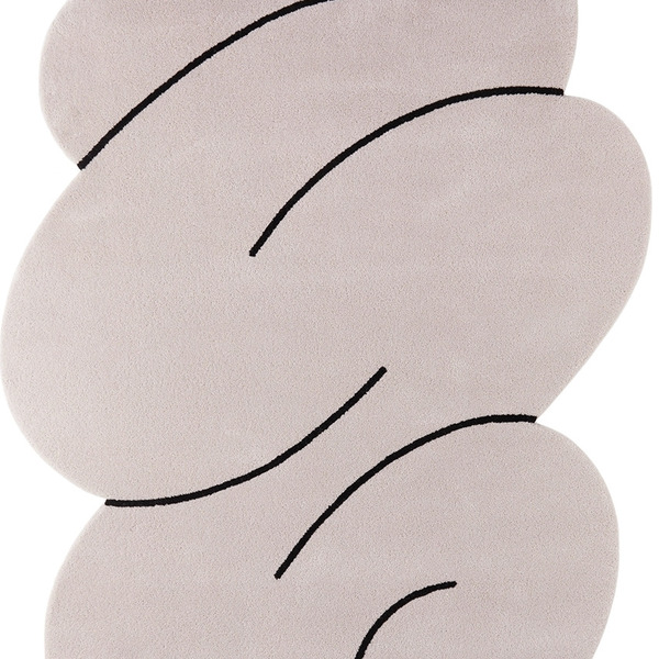  Okej Off-white Squiggle Rug 