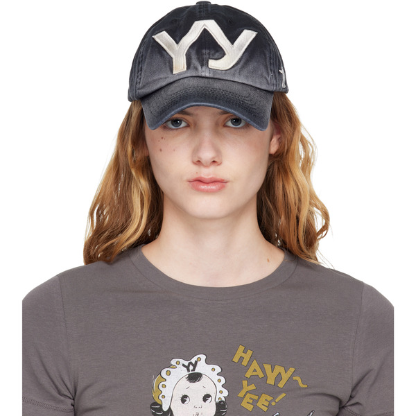  Open Yy Black 'yy' Gradient Ball Cap 