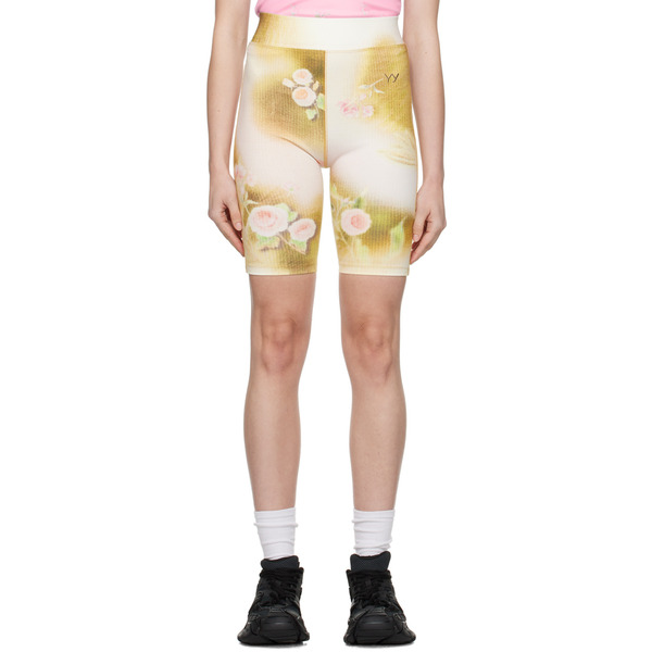  Open Yy Green Floral Shorts 
