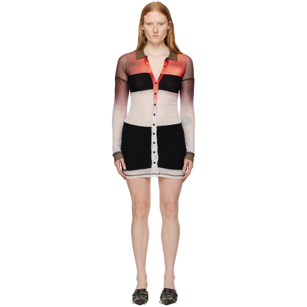  Ottolinger Multicolor Semi-sheer Minidress 