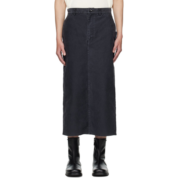  Ouat Black Office Midi Skirt 