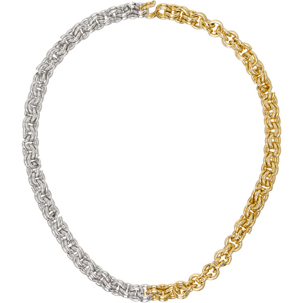  Ouie Silver & Gold Keychain Necklace 