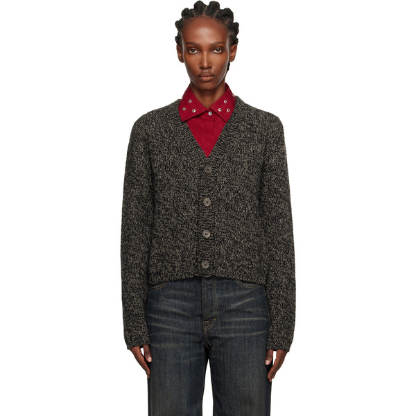  Our Legacy Black & Beige Academy Cardigan 