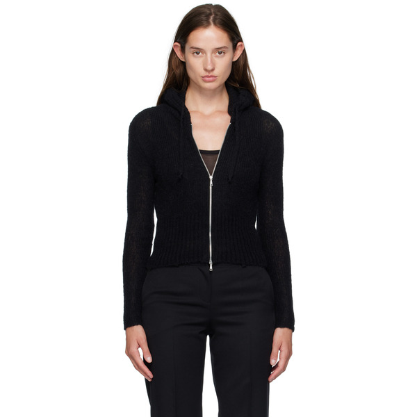  Our Legacy Black Compact Hood Cardigan 