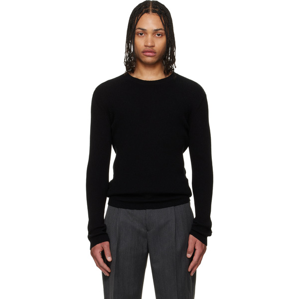  Our Legacy Black Compact Roundneck Sweater 