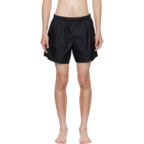  Our Legacy Black Drape Tech Swim Shorts 
