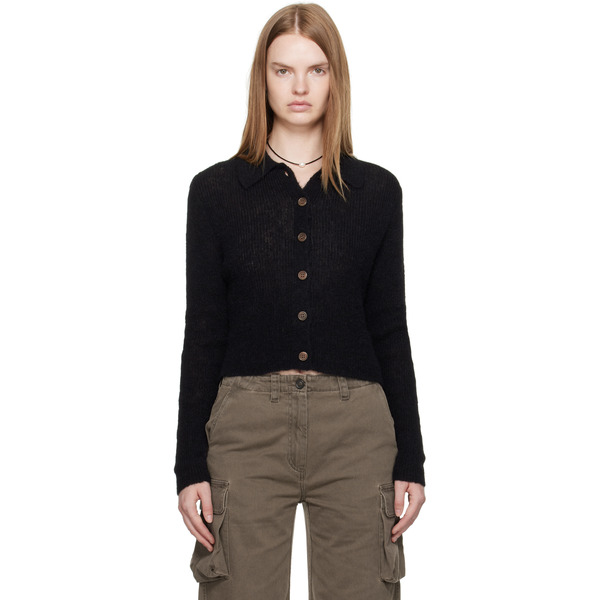  Our Legacy Black Mazzy Polo Cardigan 