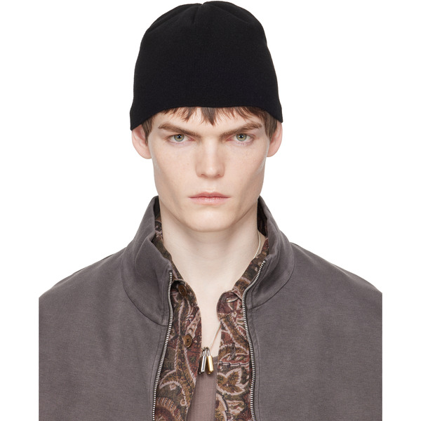  Our Legacy Black Merino Wool Beanie 