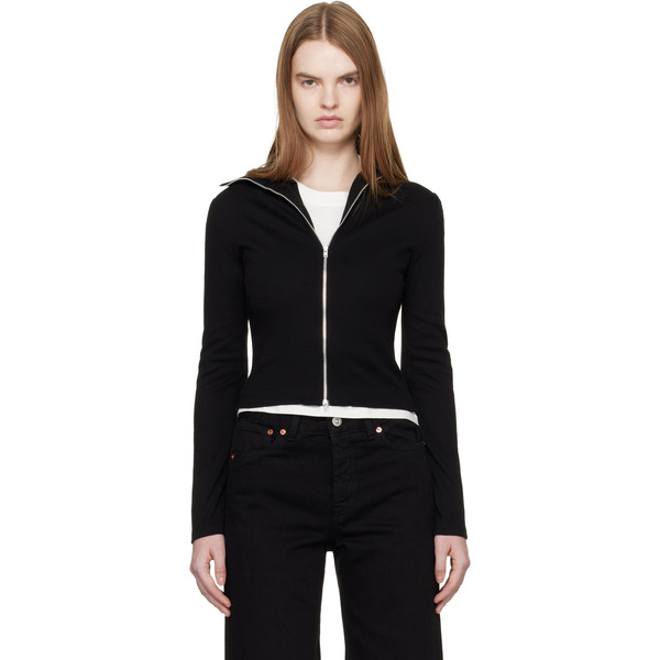  Our Legacy Black Slim Zip Longsleeve Jacket 
