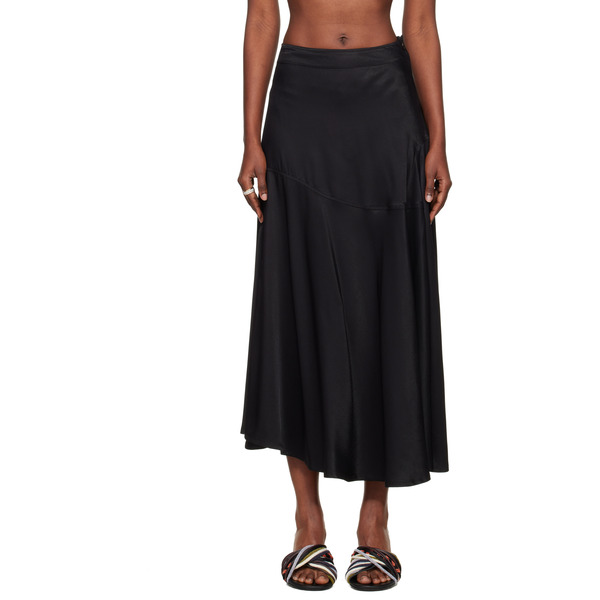  Our Legacy Black Waltz Midi Skirt 