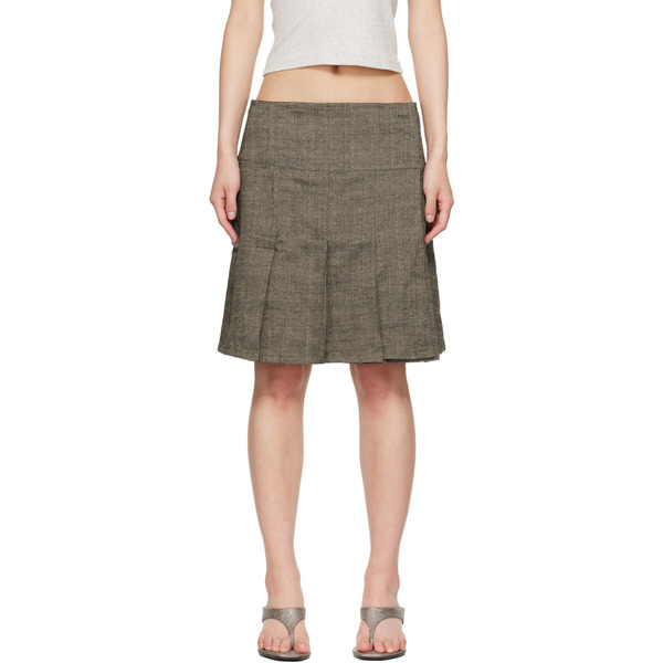  Our Legacy Brown Girdle Miniskirt 