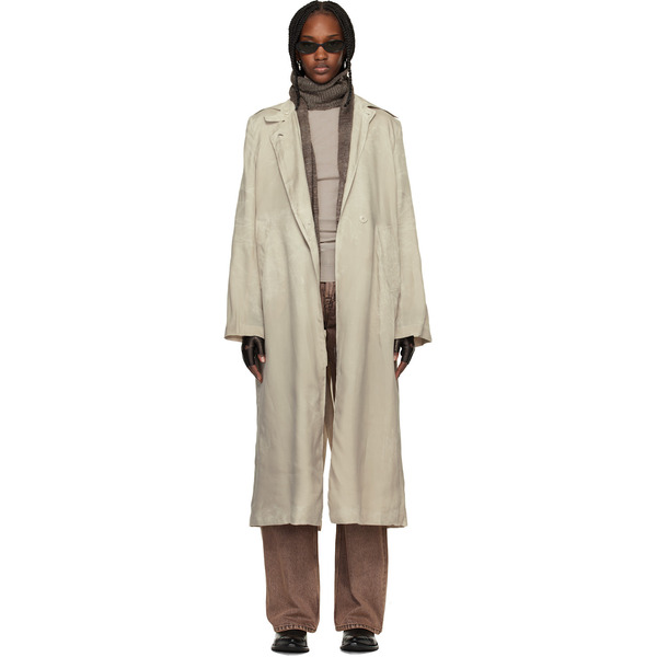  Our Legacy Gray Capital Trench Coat 