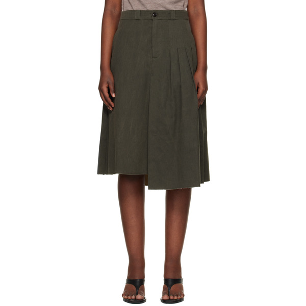  Our Legacy Gray Origami Midi Skirt 