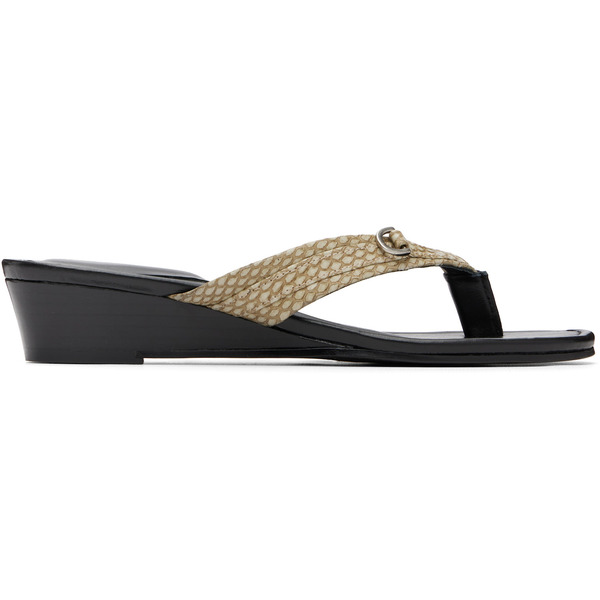  Paloma Wool Black & Beige Felipa Heeled Sandals 