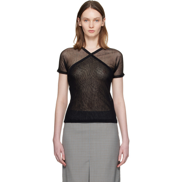  Paloma Wool Black Olimpia Mesh T-shirt 