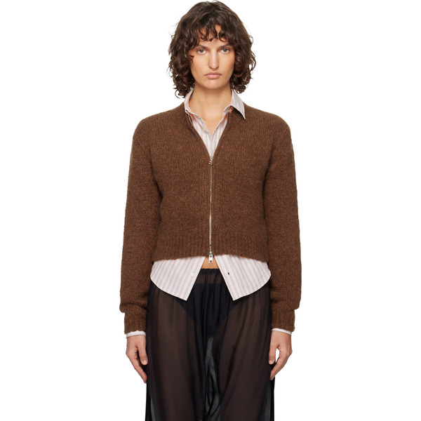  Paloma Wool Brown 'hasta Luego' Zip Sweater 