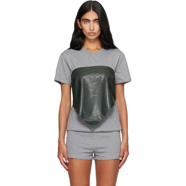  Paloma Wool Khaki Alba Belt Leather Top 