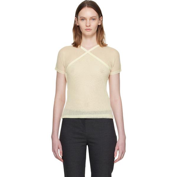  Paloma Wool Off-white Olimpia Mesh T-shirt 