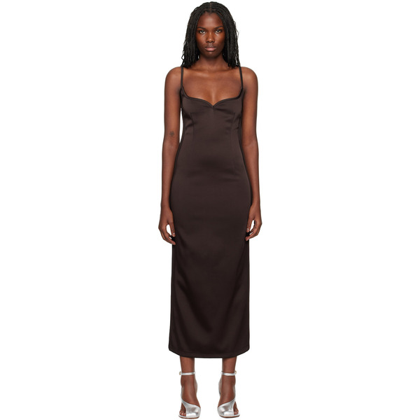  Paris Georgia Brown 09 Heart Midi Dress 