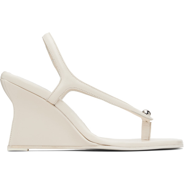  Paris Georgia Off-white Valentina Wedge Heeled Sandals 