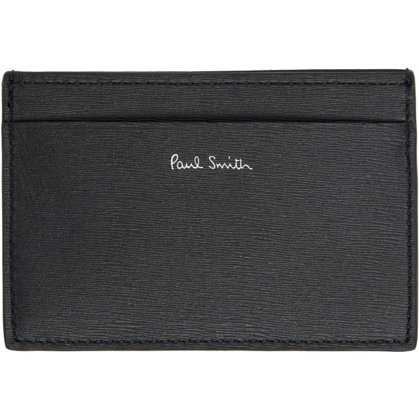  Paul Smith Black Leather Card Holder 