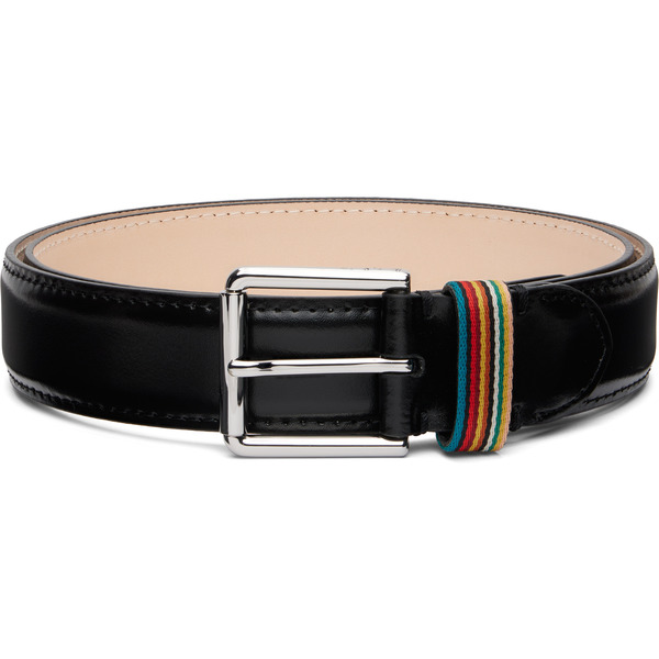  Paul Smith Black Stripe Keeper Belt 