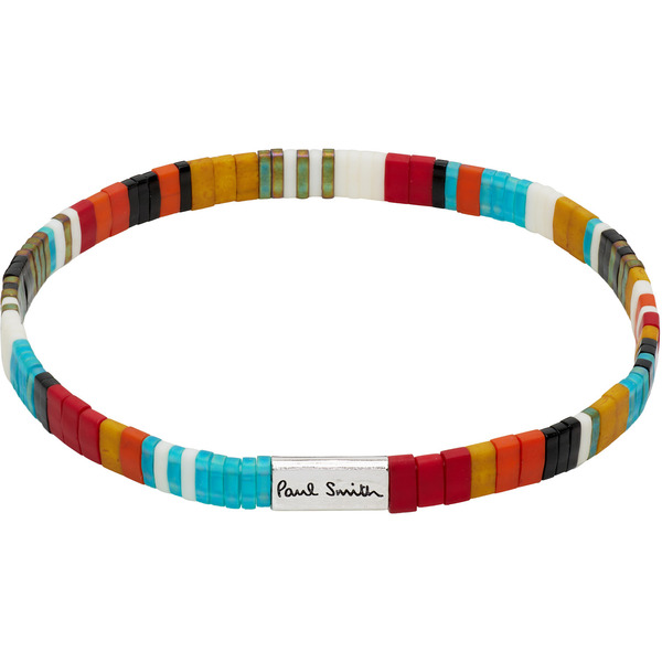  Paul Smith 'signature Stripe' Flat Bead Bracelet 