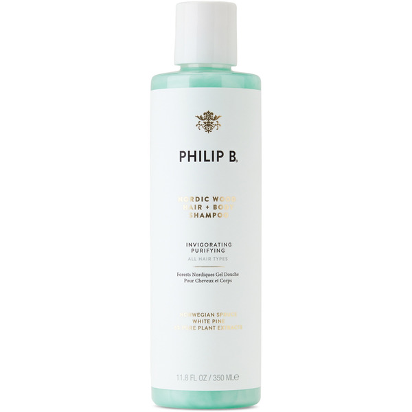  Philip B Nordic Wood Hair + Body Shampoo, 11.8 Oz 