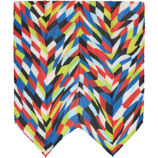  Pleats Please Issey Miyake Multicolor Dancing Square Scarf 