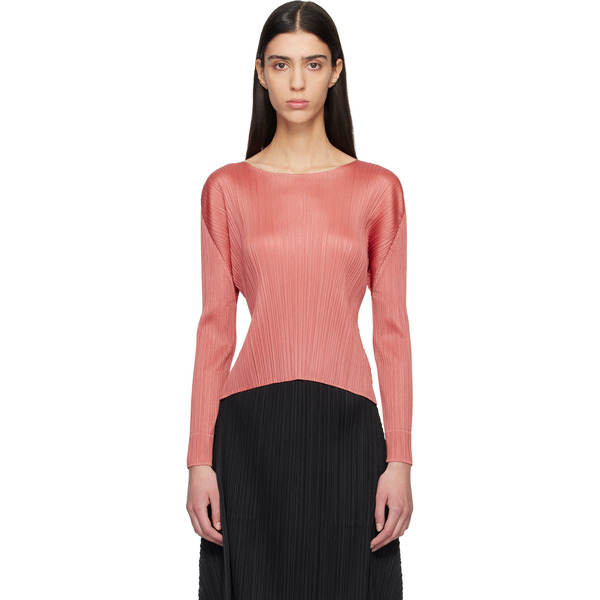  Pleats Please Issey Miyake Pink Monthly Colors October Top 