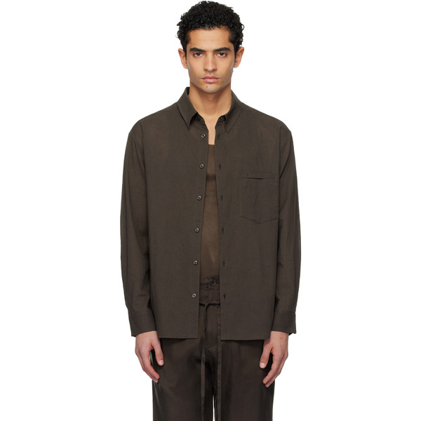  Post Archive Faction (paf) Brown Archive Shirt 
