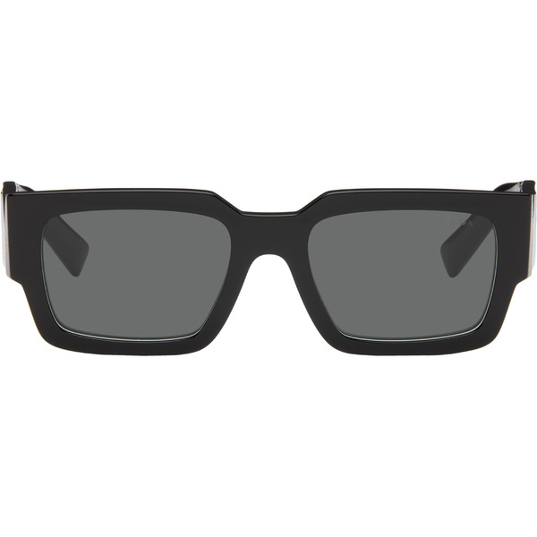  Prada Eyewear Black Square Sunglasses 