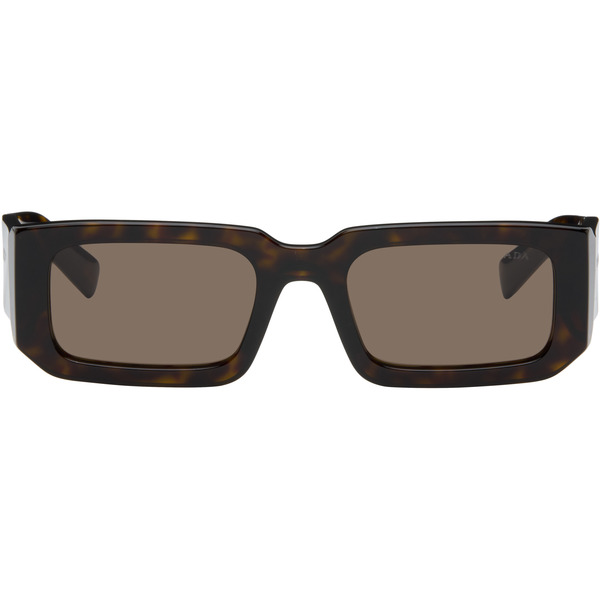  Prada Eyewear Brown Symbole Sunglasses 