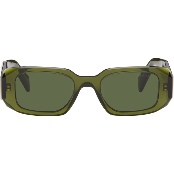  Prada Eyewear Green 'prada Symbole' Sunglasses 