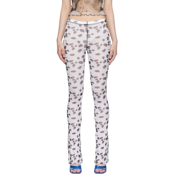  Priscavera White Nylon Lounge Pants 