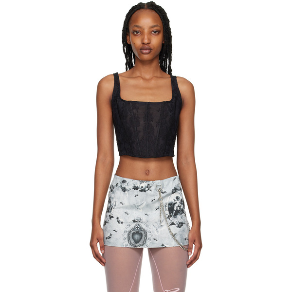  Pristine Ssense Exclusive Black Cherish Corset 