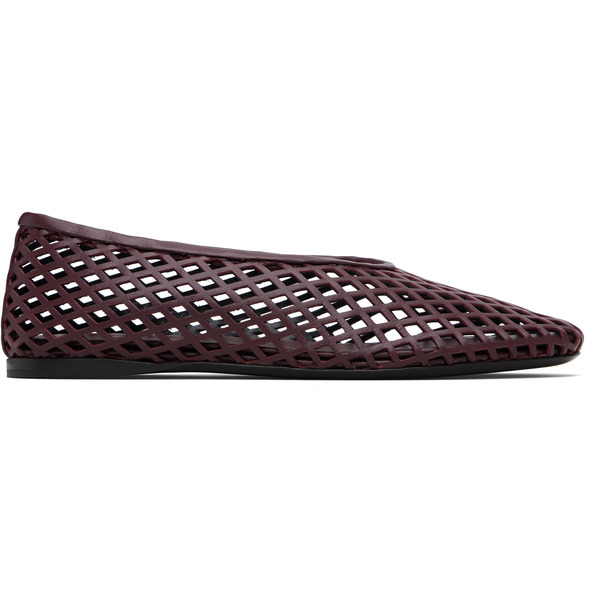  Proenza Schouler Brown Tee Perforated Ballerina Flats 