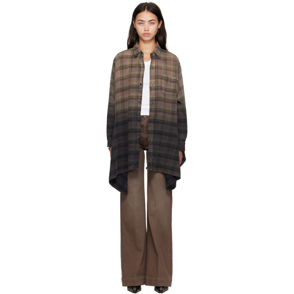  R13 Black Draped Front Shirt 