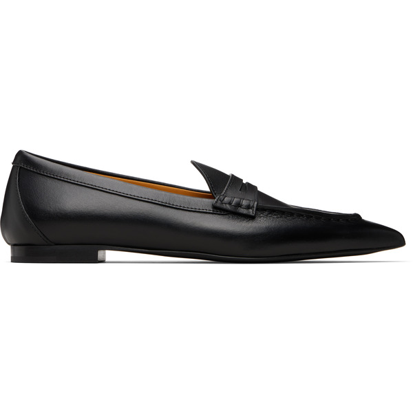  R13 Black Pointed Toe Loafers 