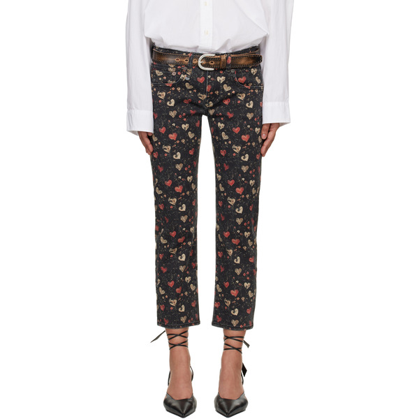  R13 Black Straight-leg Boy Jeans 