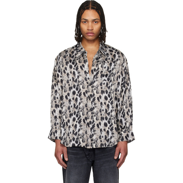  R13 Black & White Drop Neck Shirt 